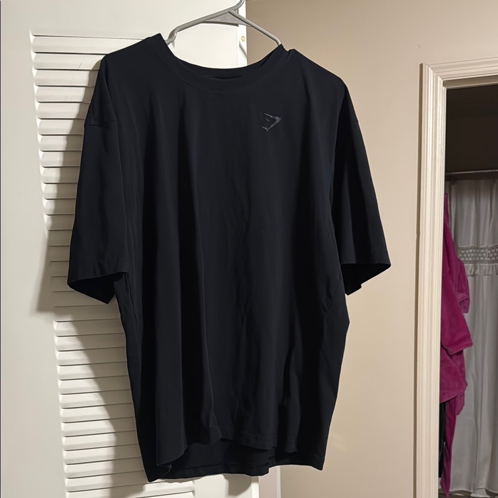 Black Gym Shark Oversized T-Shirt